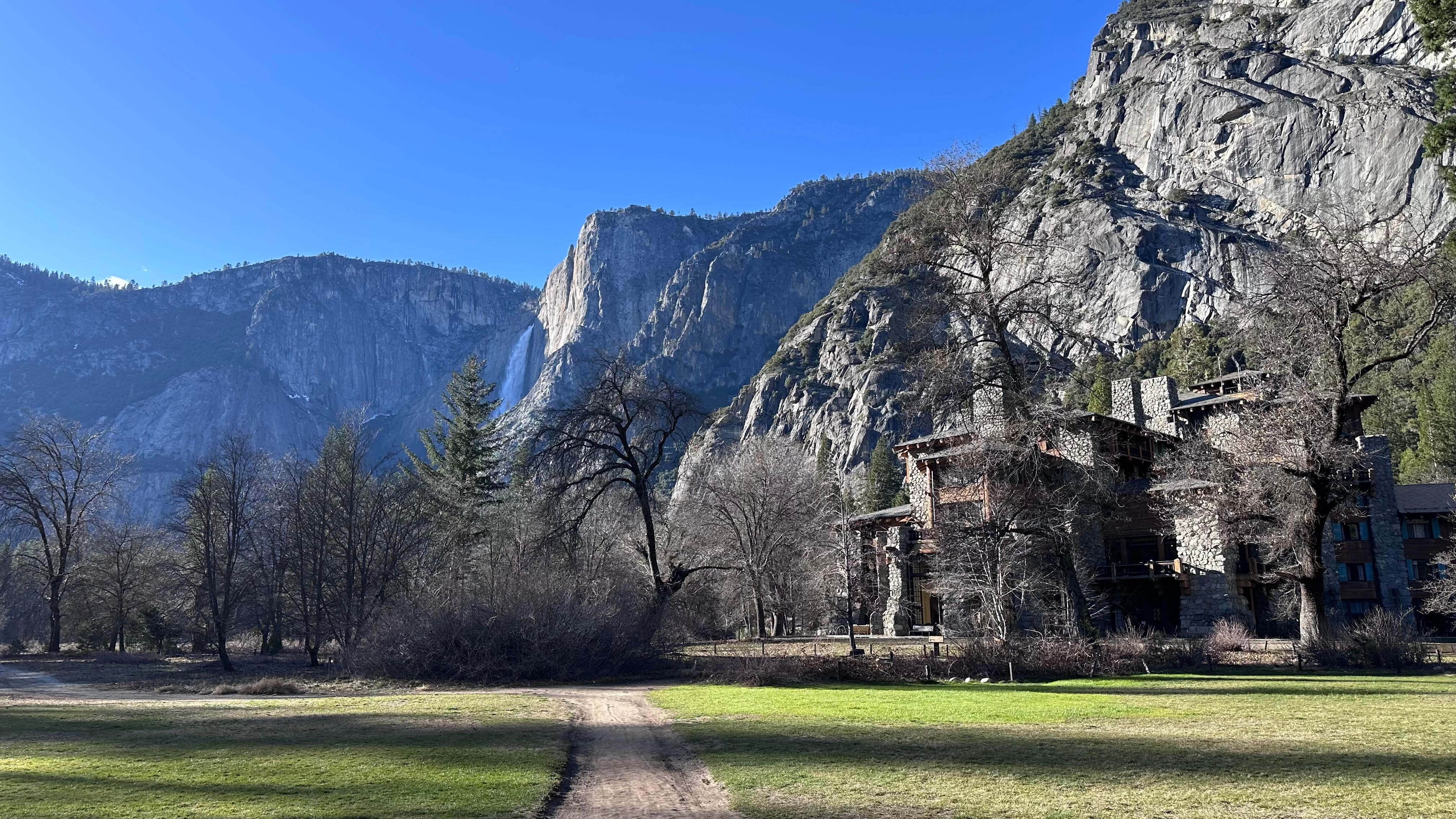 One of the trails leading to the hotel