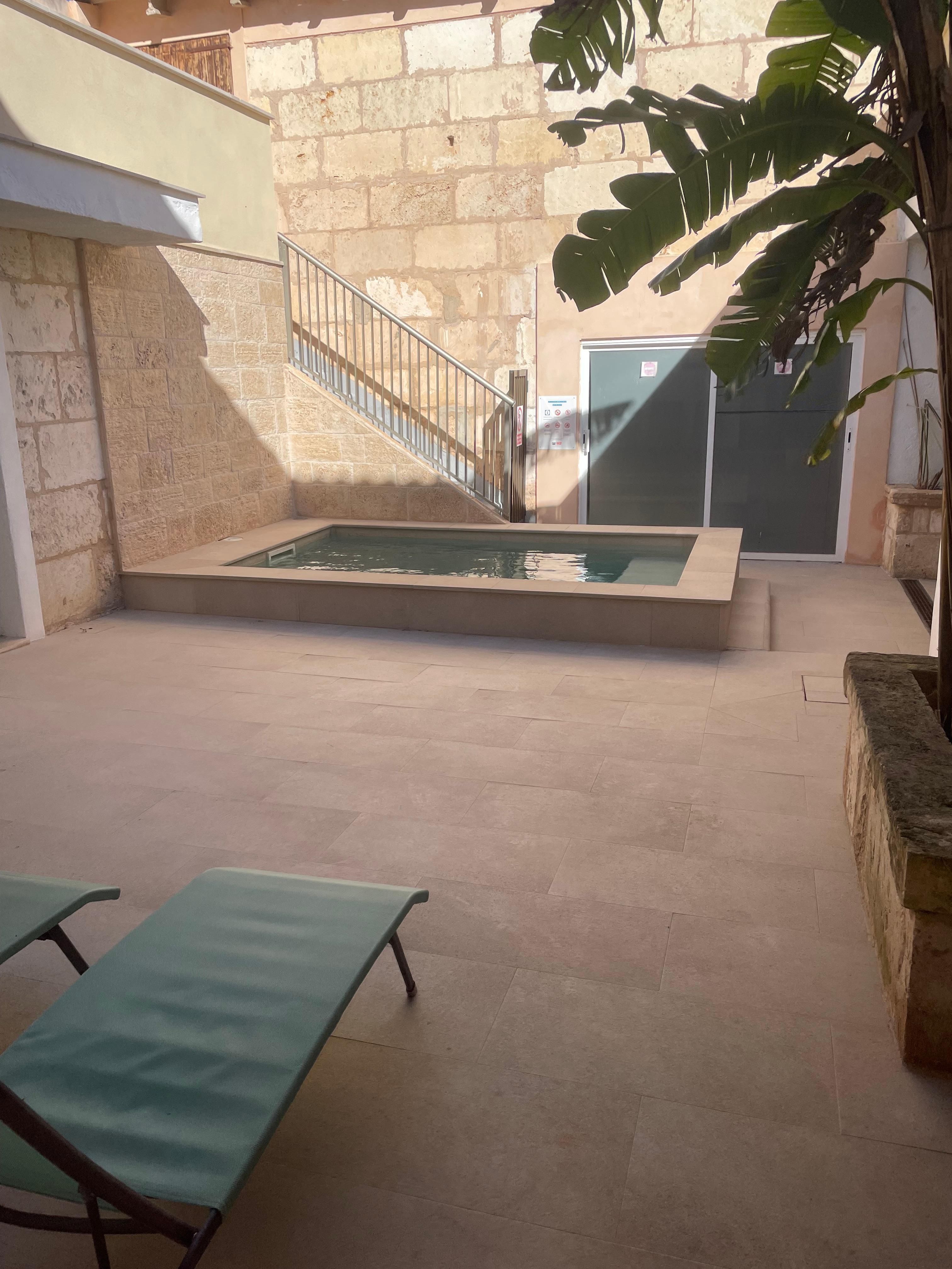 Pool area from lounge door