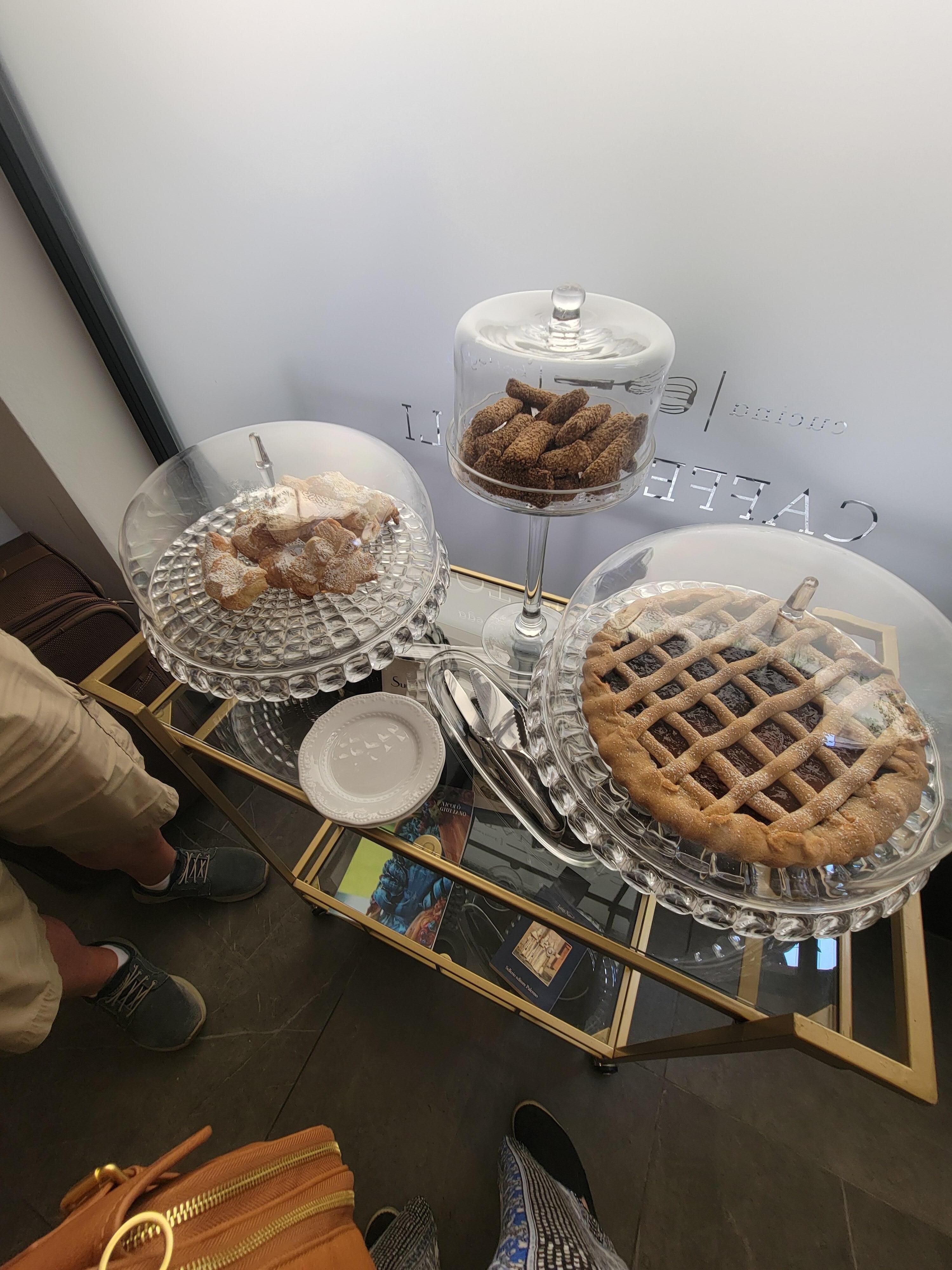 Pastries in breakfast area
