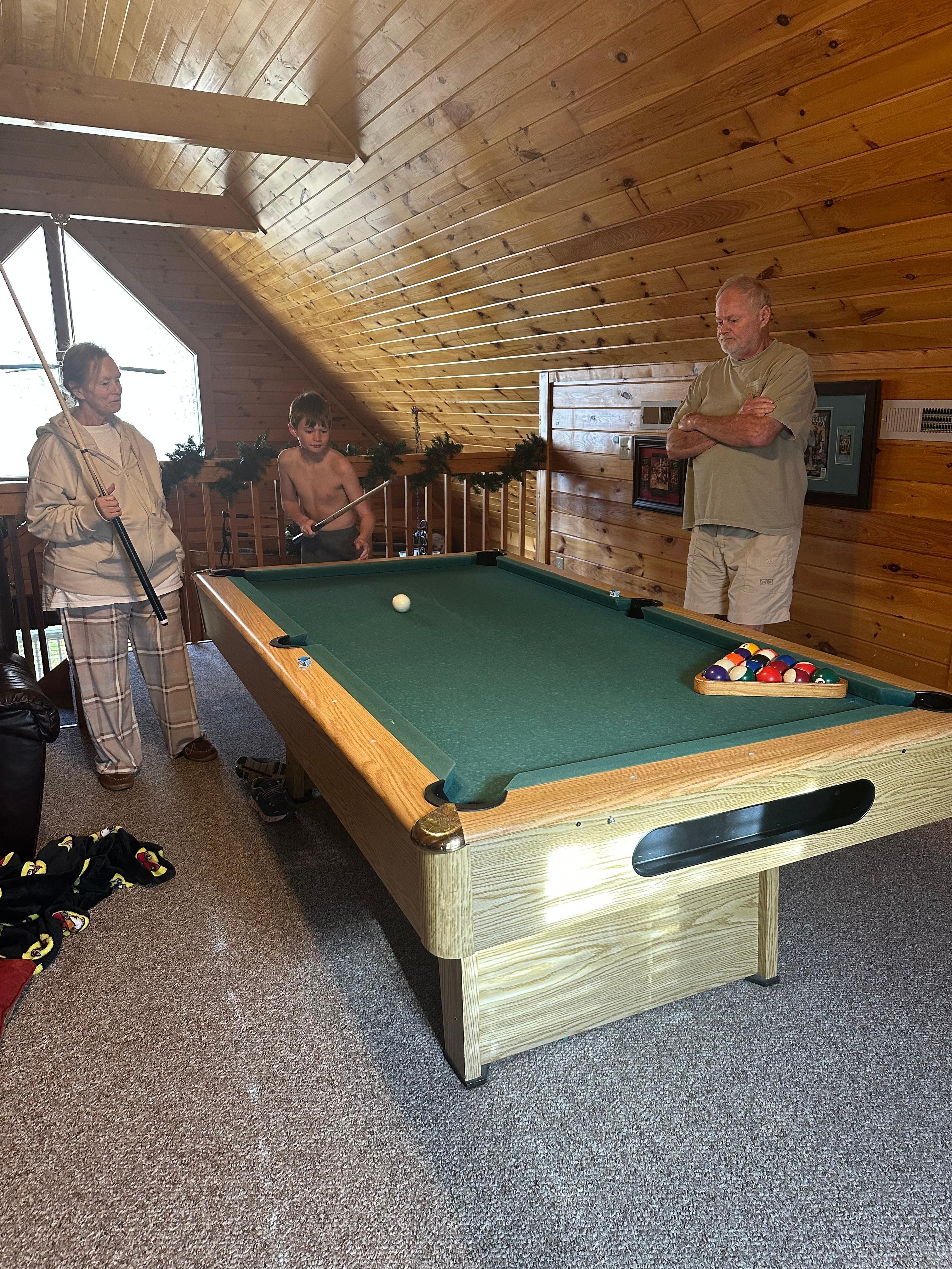 Windham’s favorite part was learn pool from his grandparents 