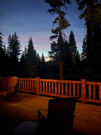 Sunsets from either patio look great