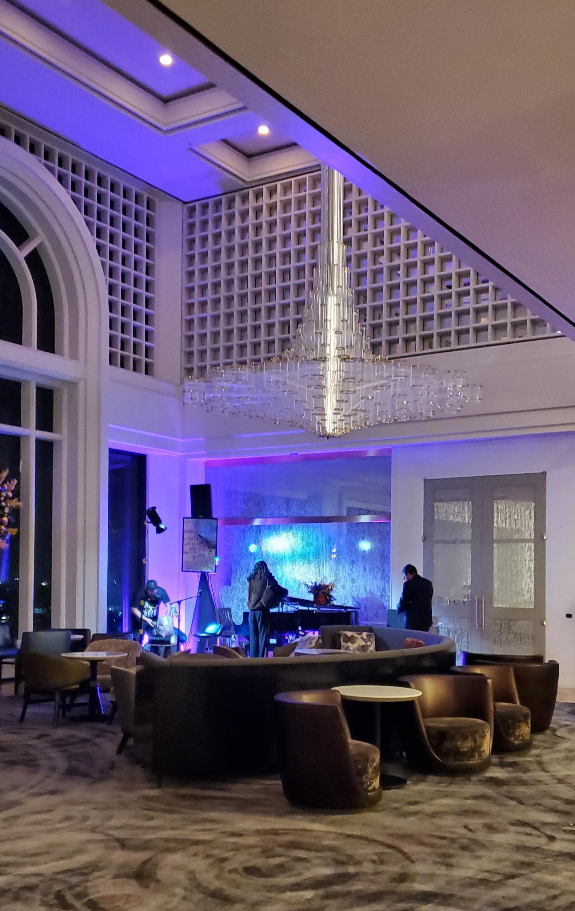 Live music in the lobby