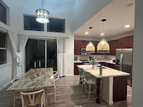 Kitchen and dining area