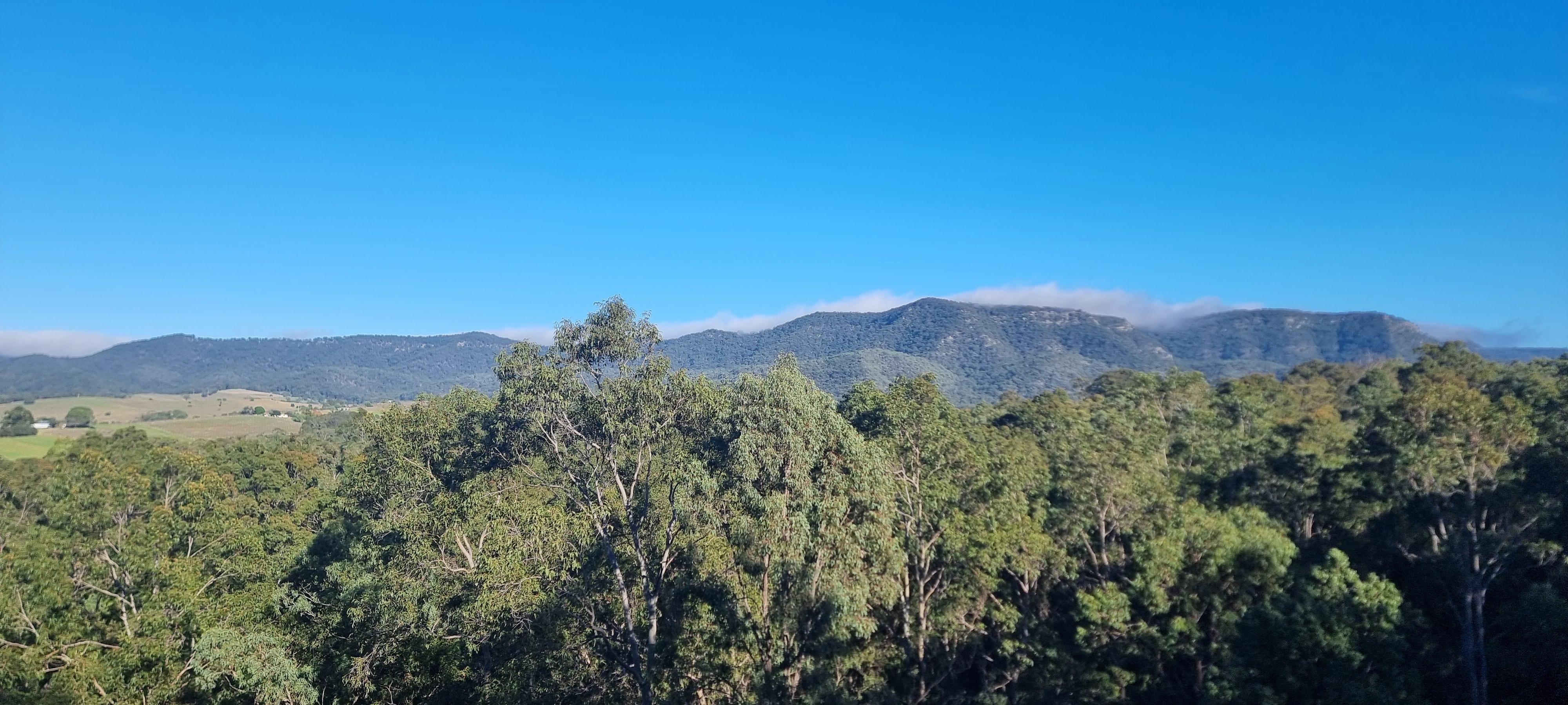 View from balcony. 