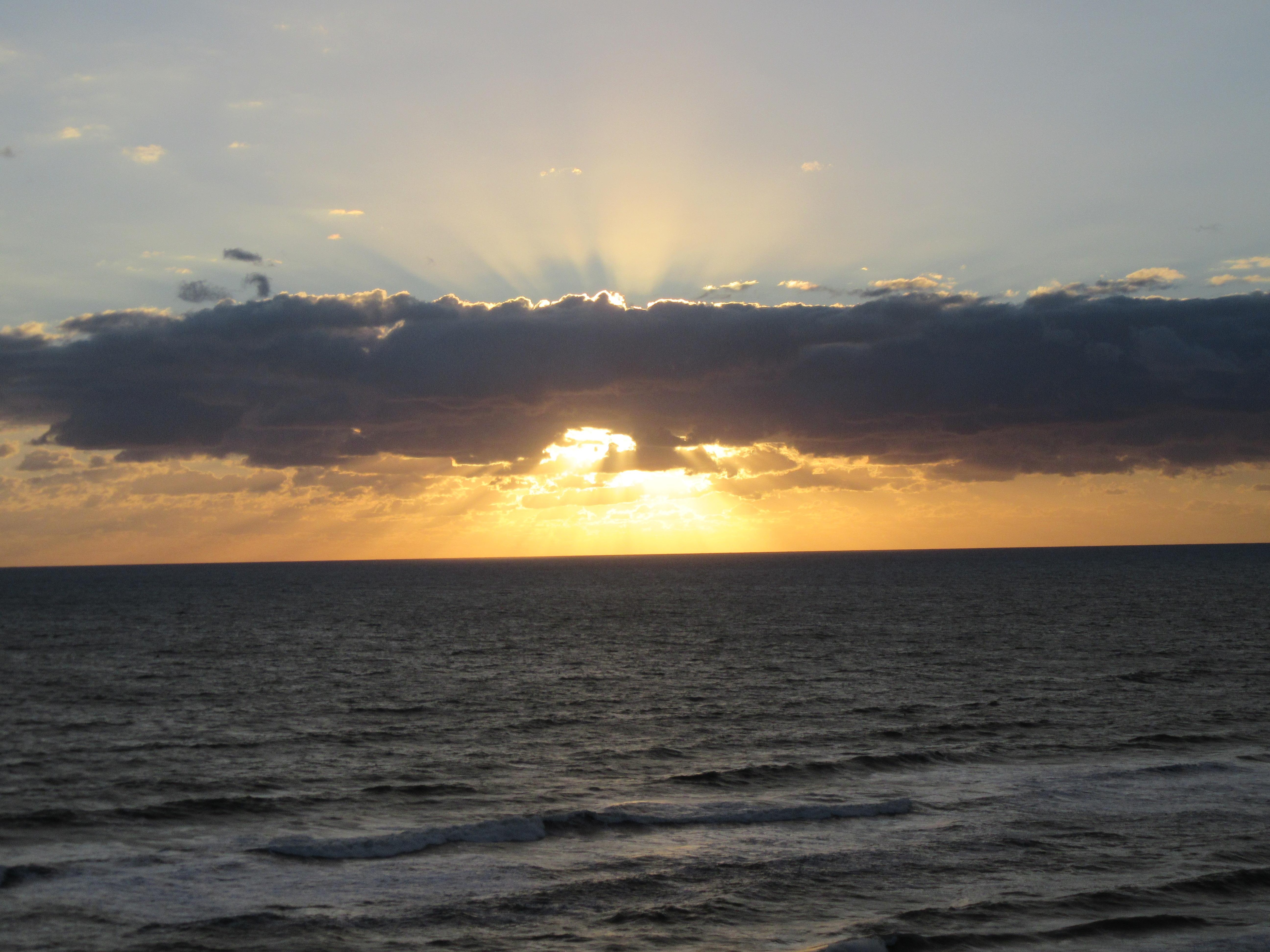 Sunrise from our deck.