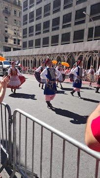 Near hotel, same parade