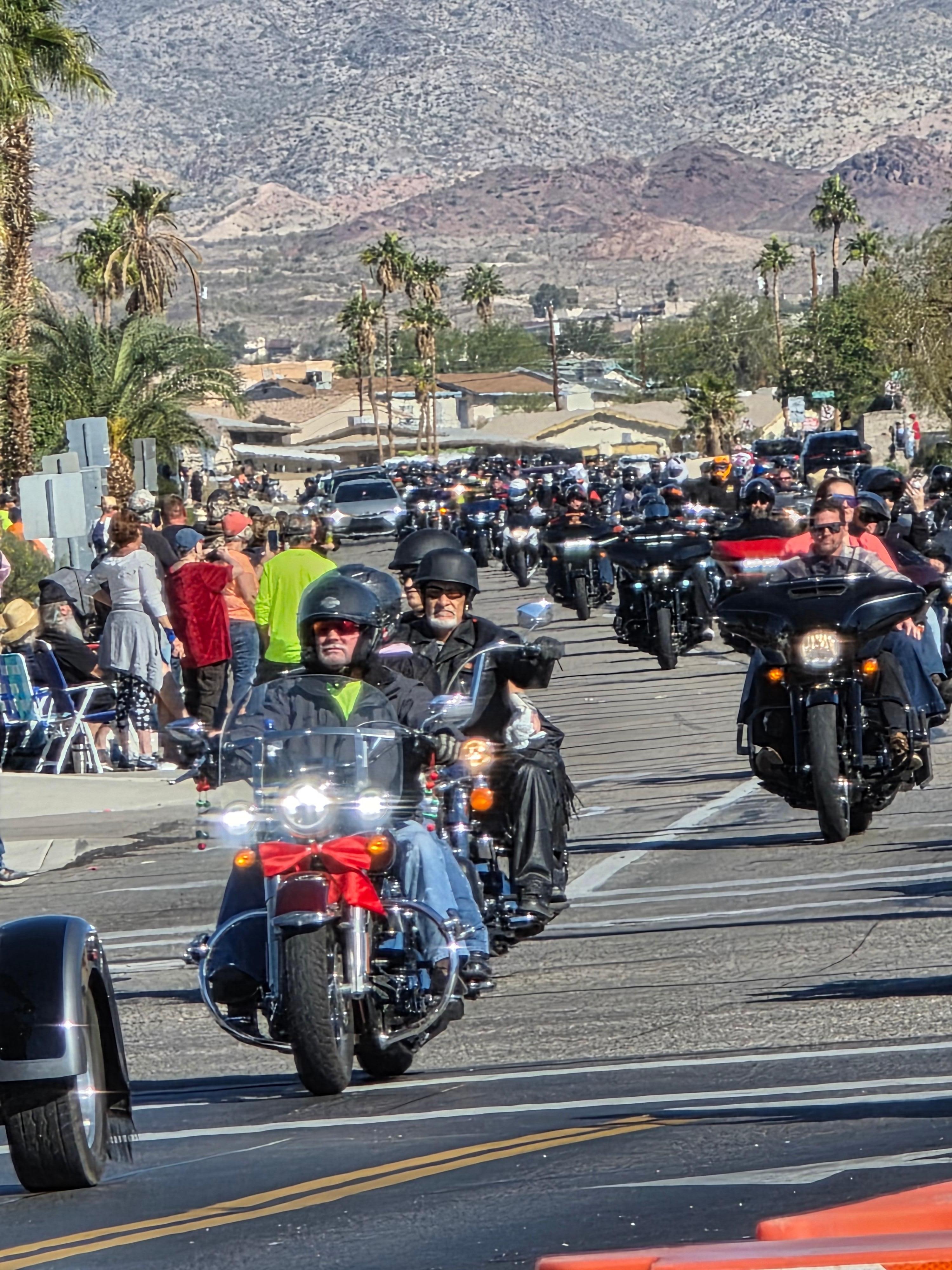 Motorcycle ride for toys-for-tots.