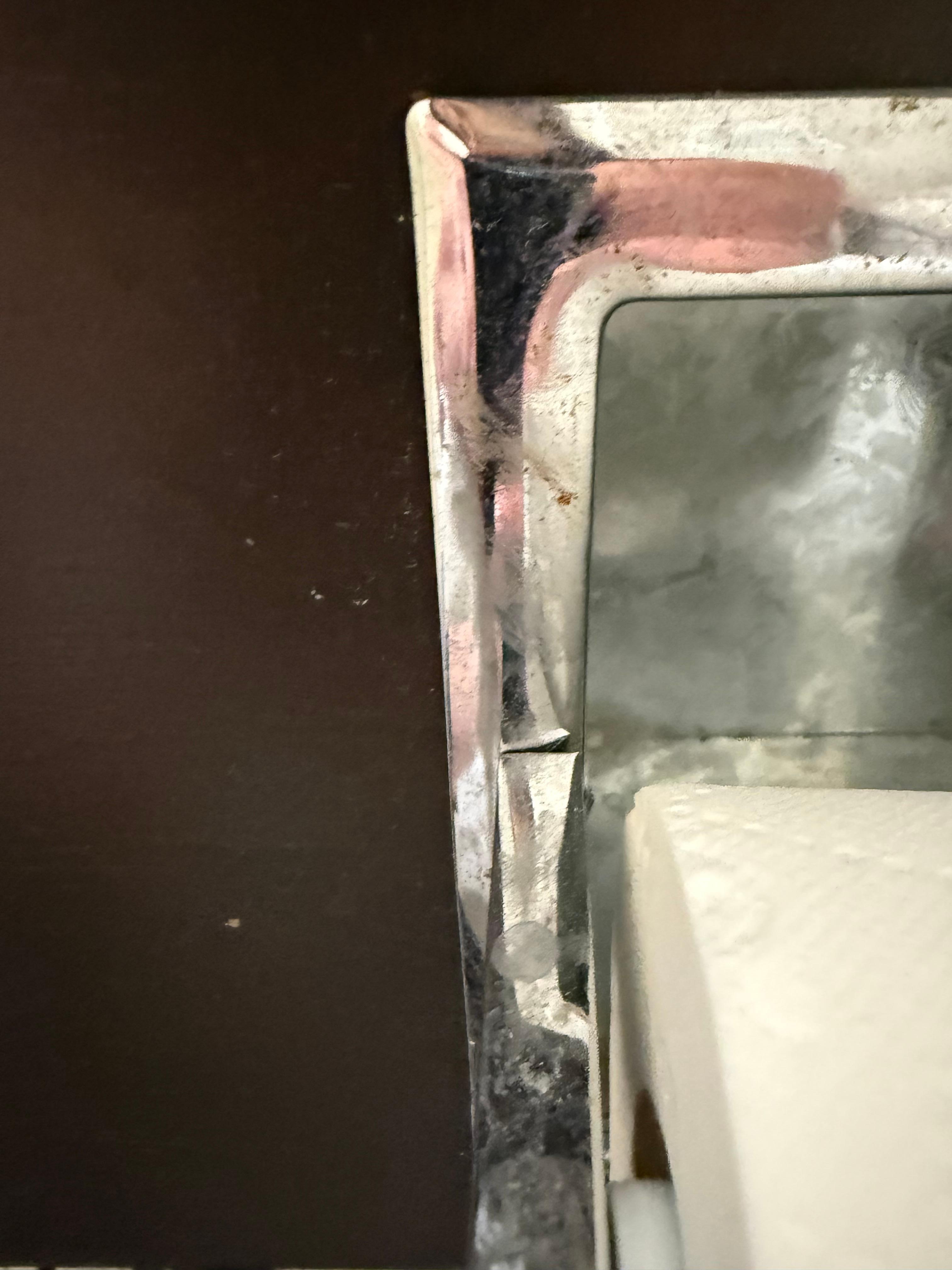 Dirt and dust around toilet paper