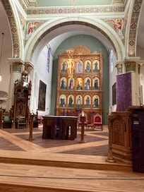 Inside the Bascilica of St Frances of Assisi