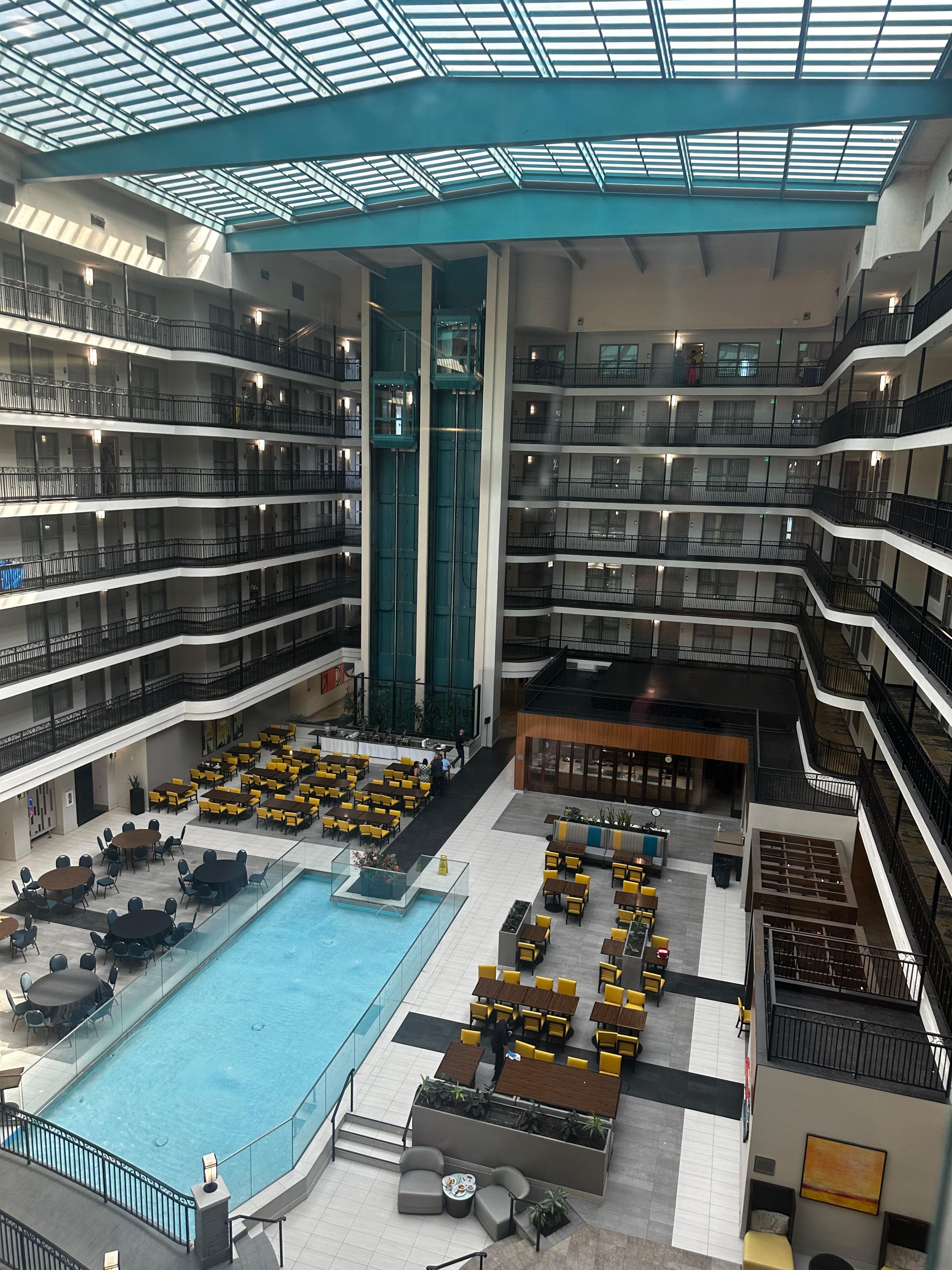 Nice view from elevator 