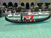 In the Venetian Mall Gondola ride