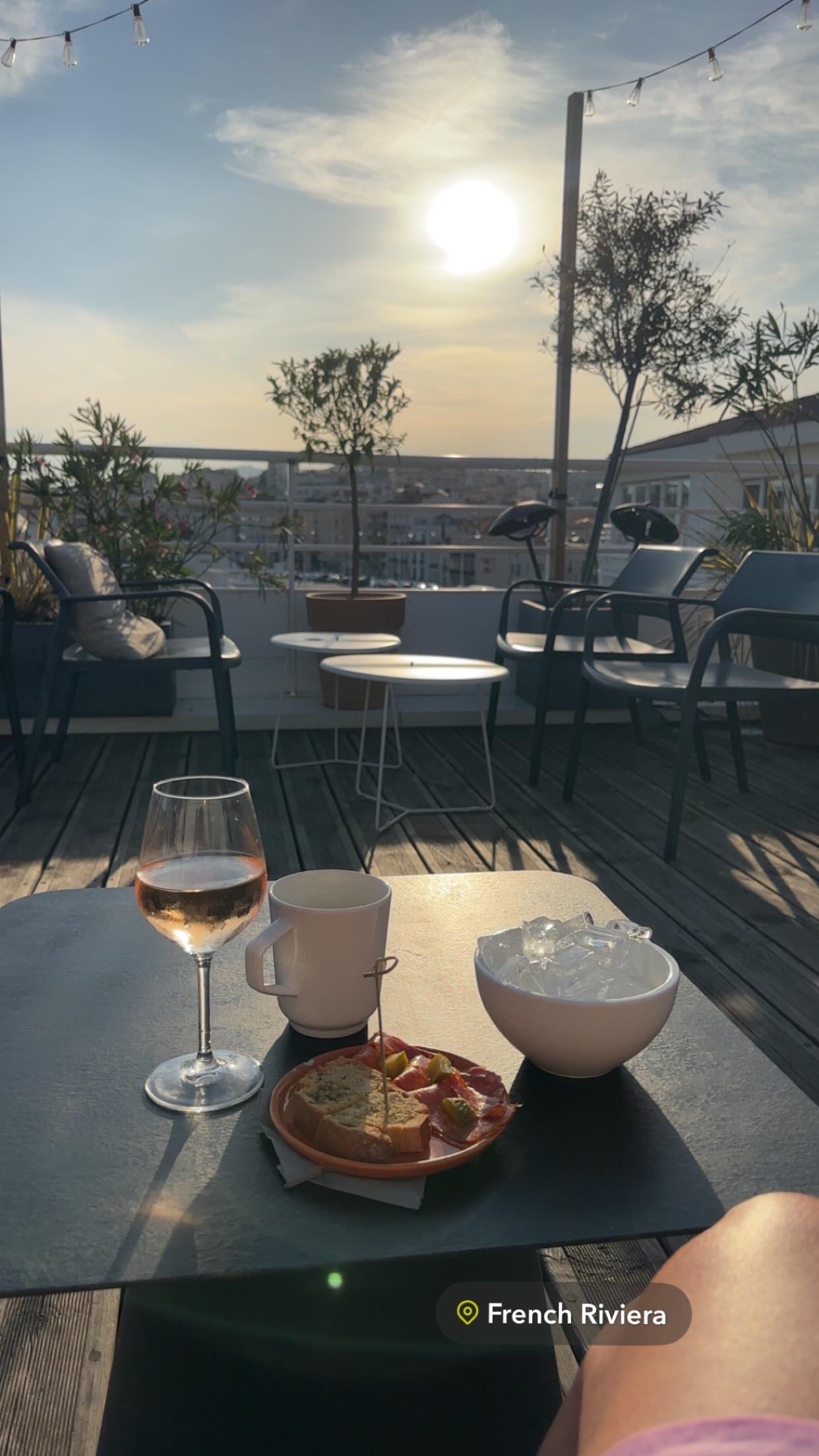 Takterrasse med fin utsikt