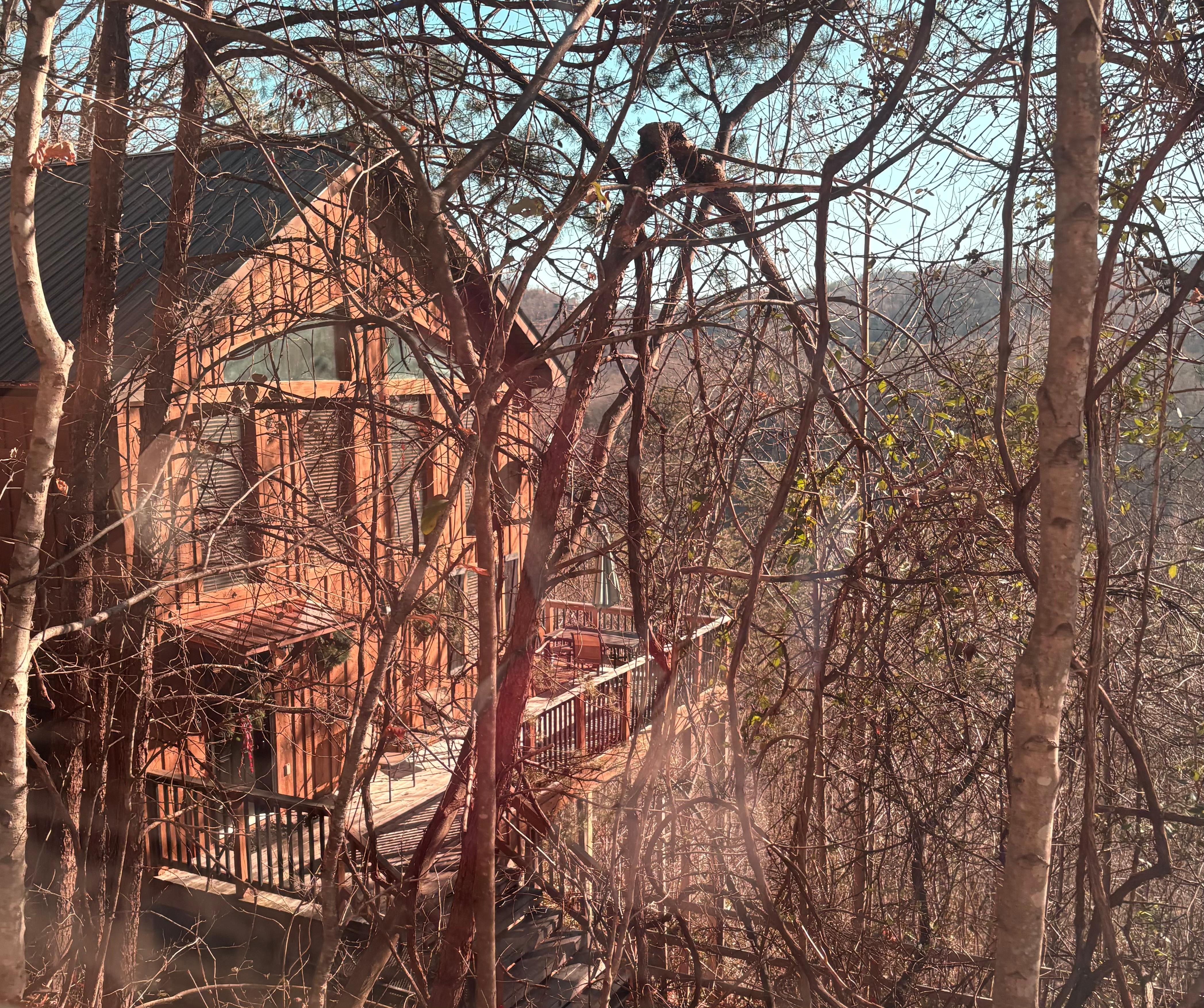 The view of the home as we drove back up the driveway