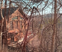 The view of the home as we drove back up the driveway