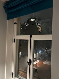 View of the Frontenac out the window