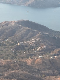 View from the plane of the property