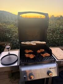 Grilling from the patio