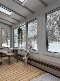 Cozy sunroom