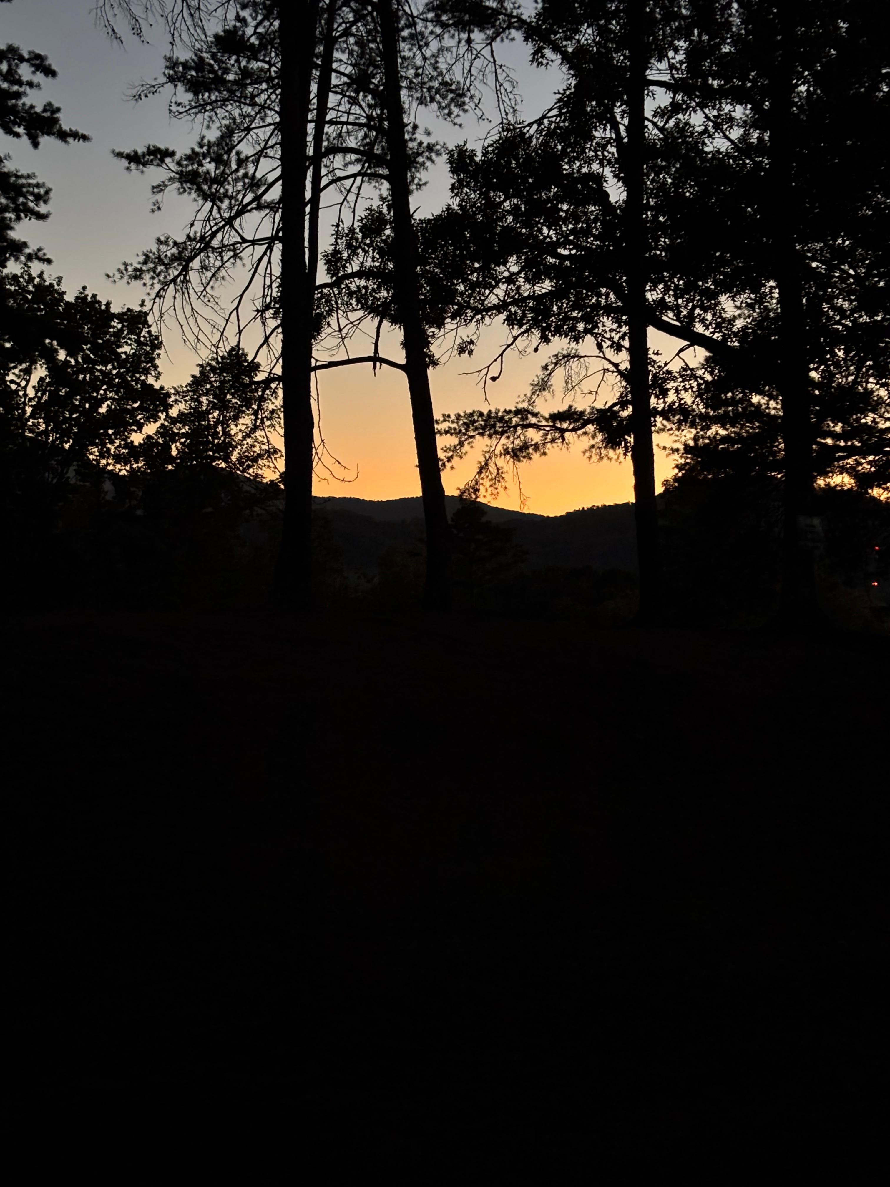 Sunset from the patio