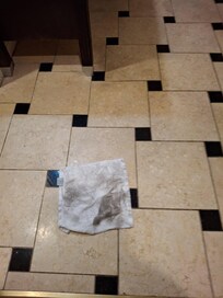 After cleaning floor