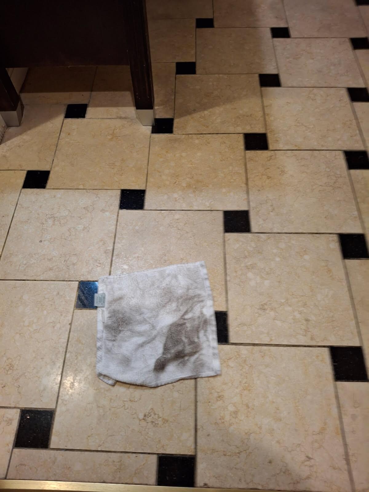 After cleaning floor