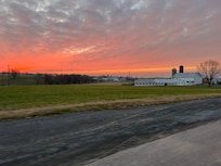 View across the street as the sun was setting.