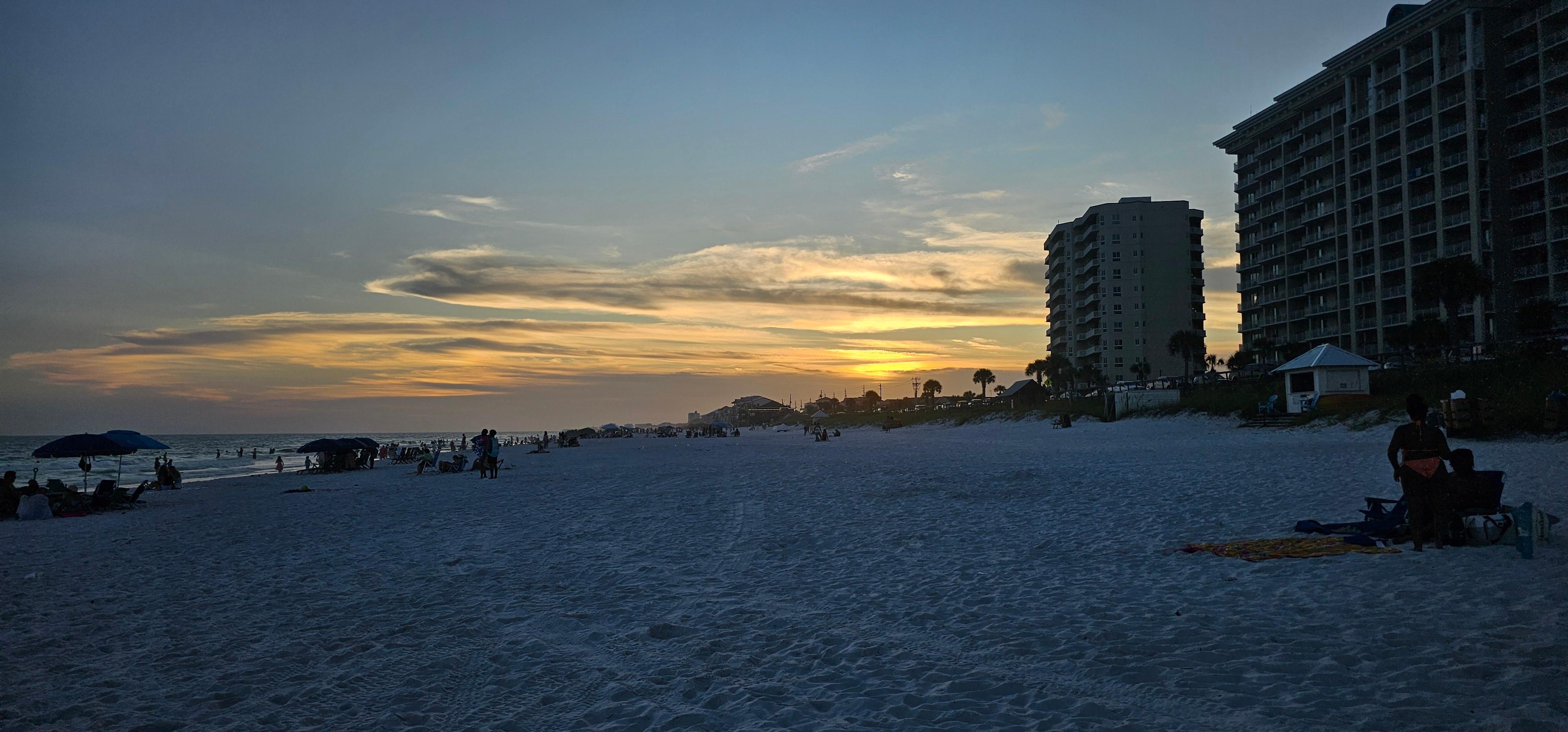 Beautiful sunset from the beach