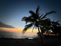 Sunset across the street