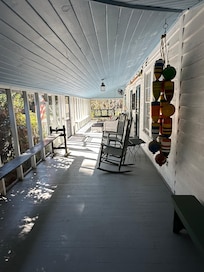 Beautiful, screened in porch.