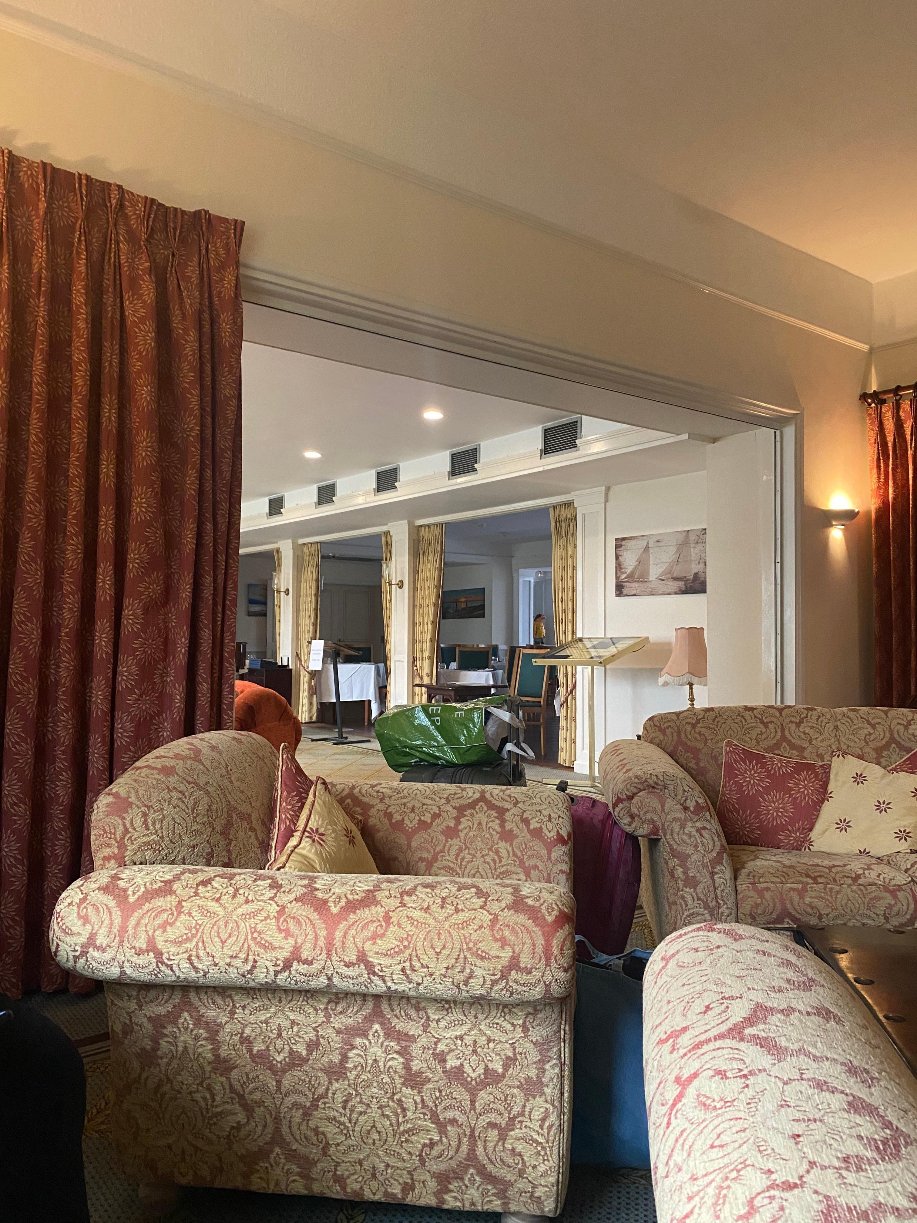 Part of the lounge area. Settees were very comfortable.