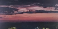 Beautiful sunset view from our windows.