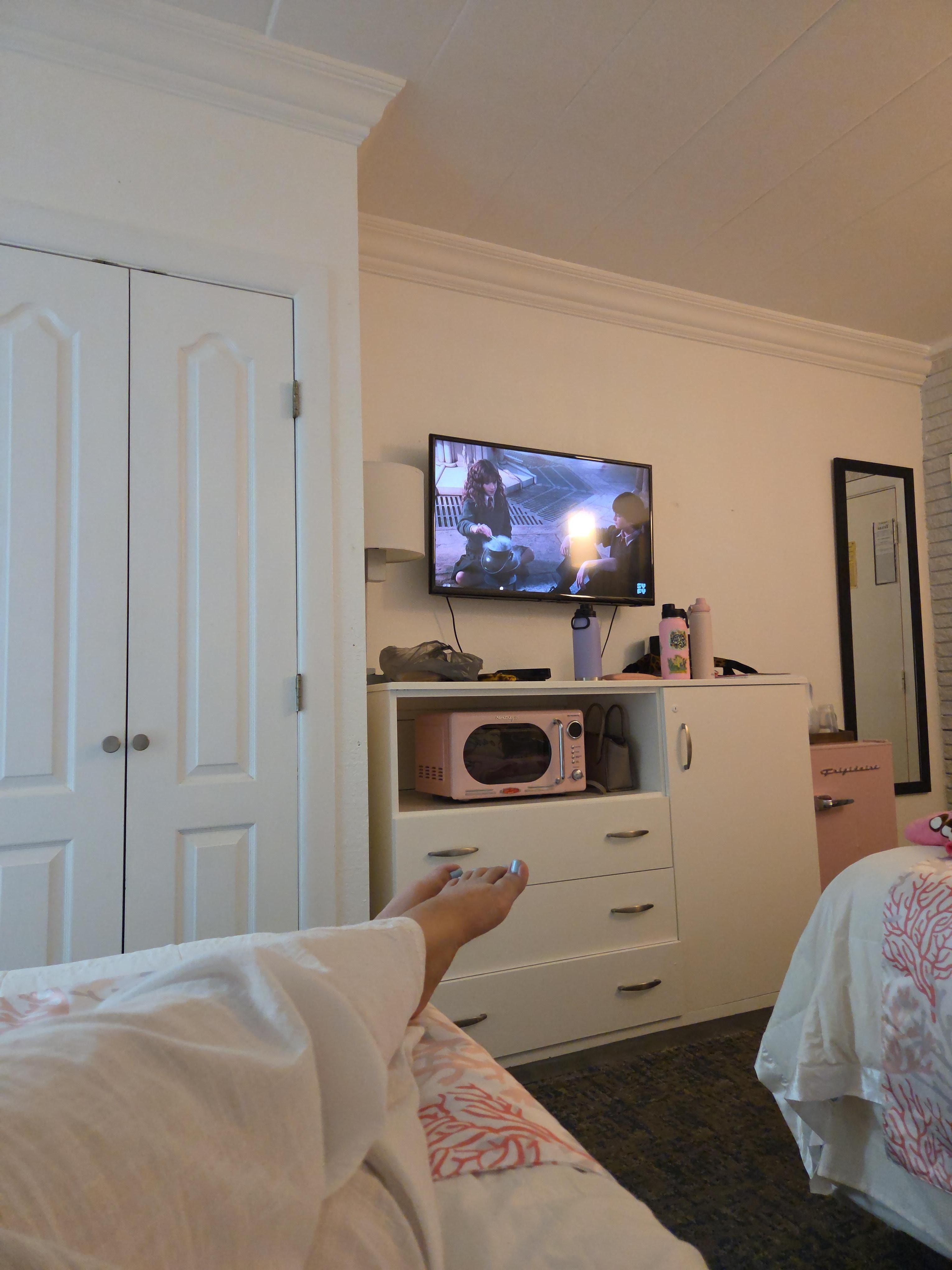 The beds were very comfortable and there were plenty of pillows. 