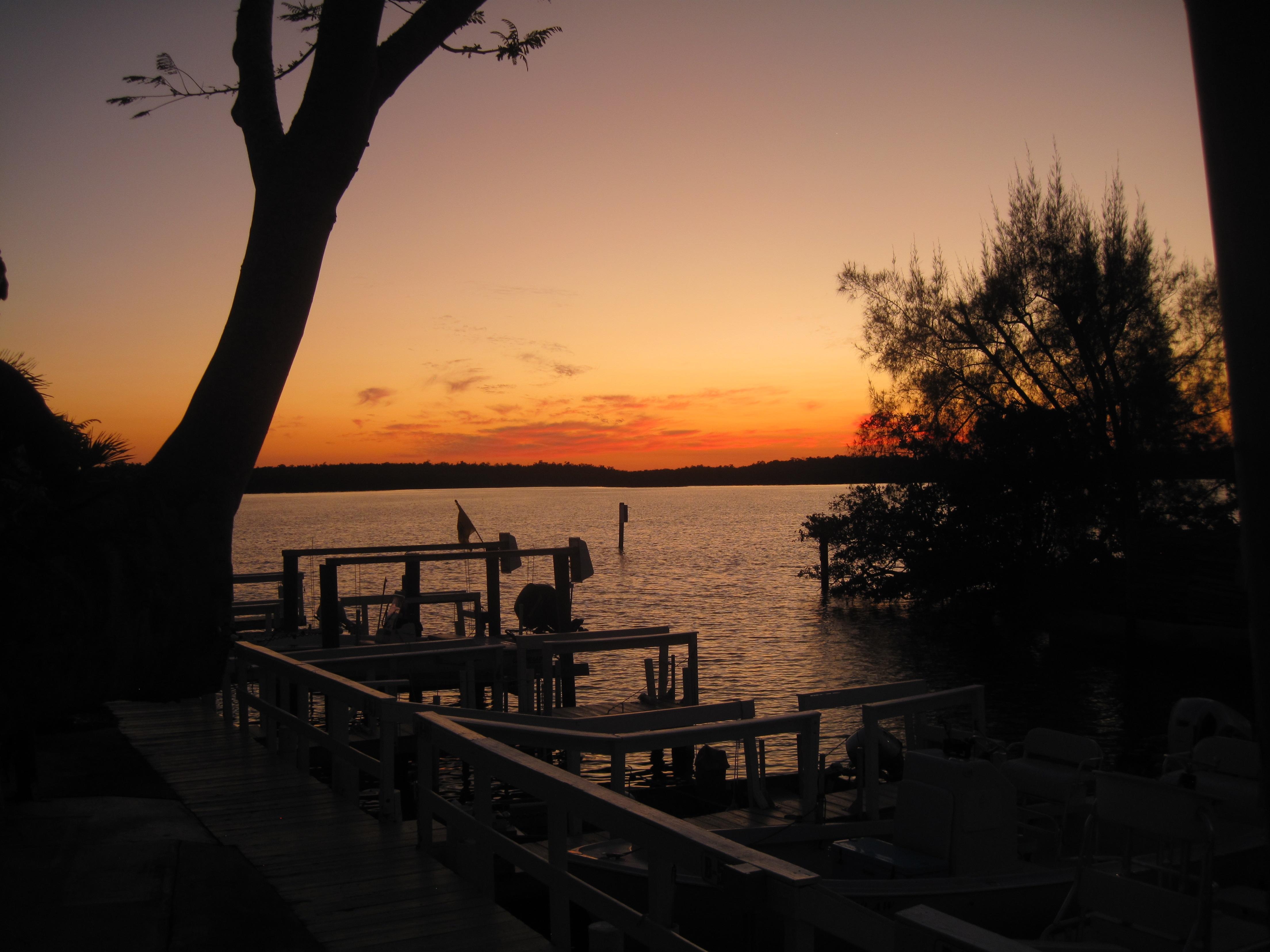 Sunset from the deck