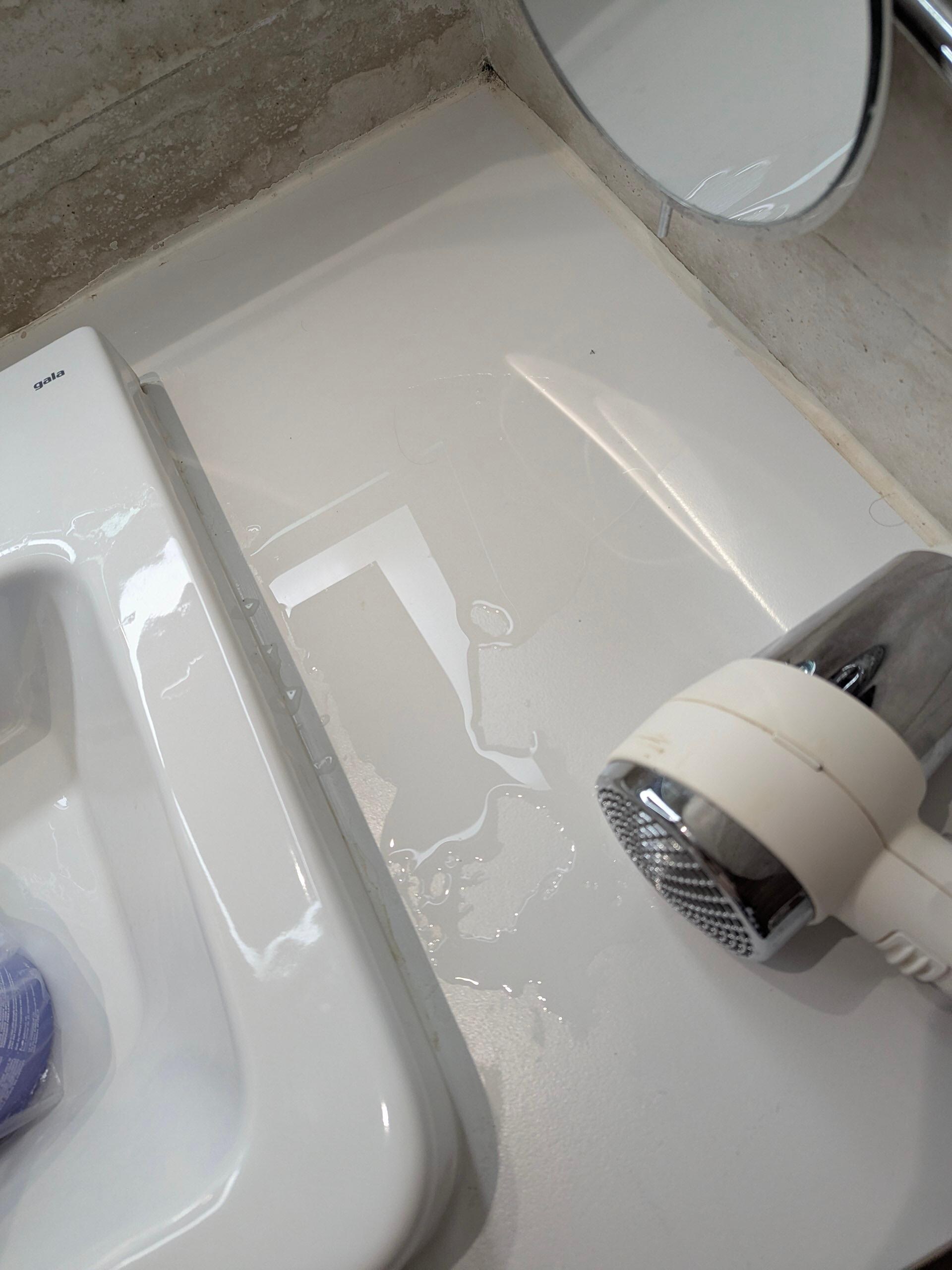 Sink kept leaking all over my things