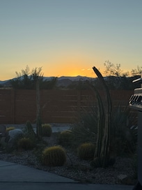 Beautiful sunset from the backyard.