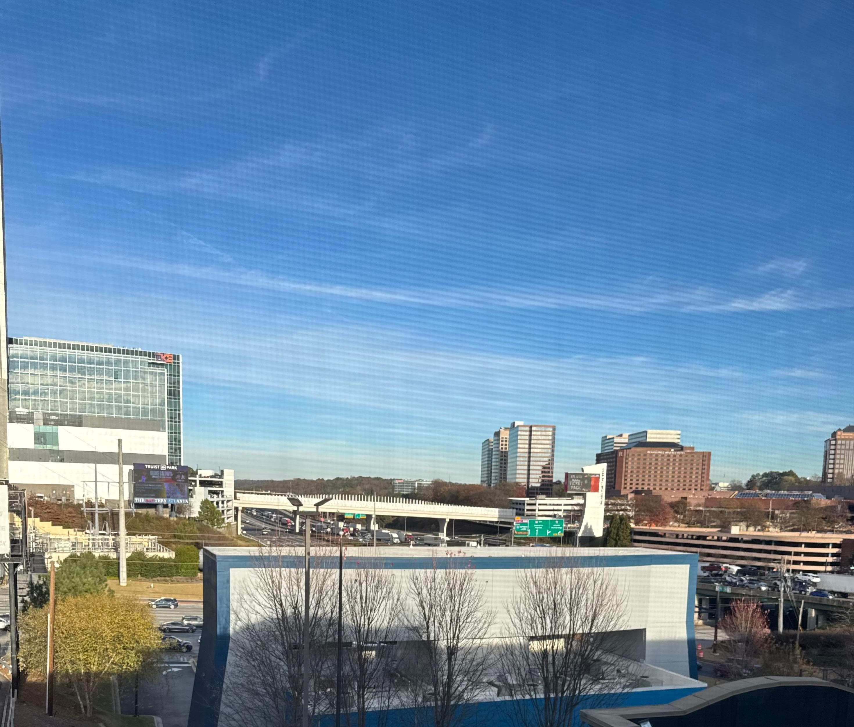 The view from our room was nice. 