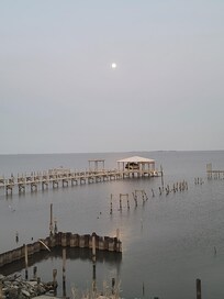 Moonlight view from the deck.