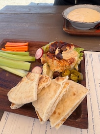 Homemade hummus at BBs bar