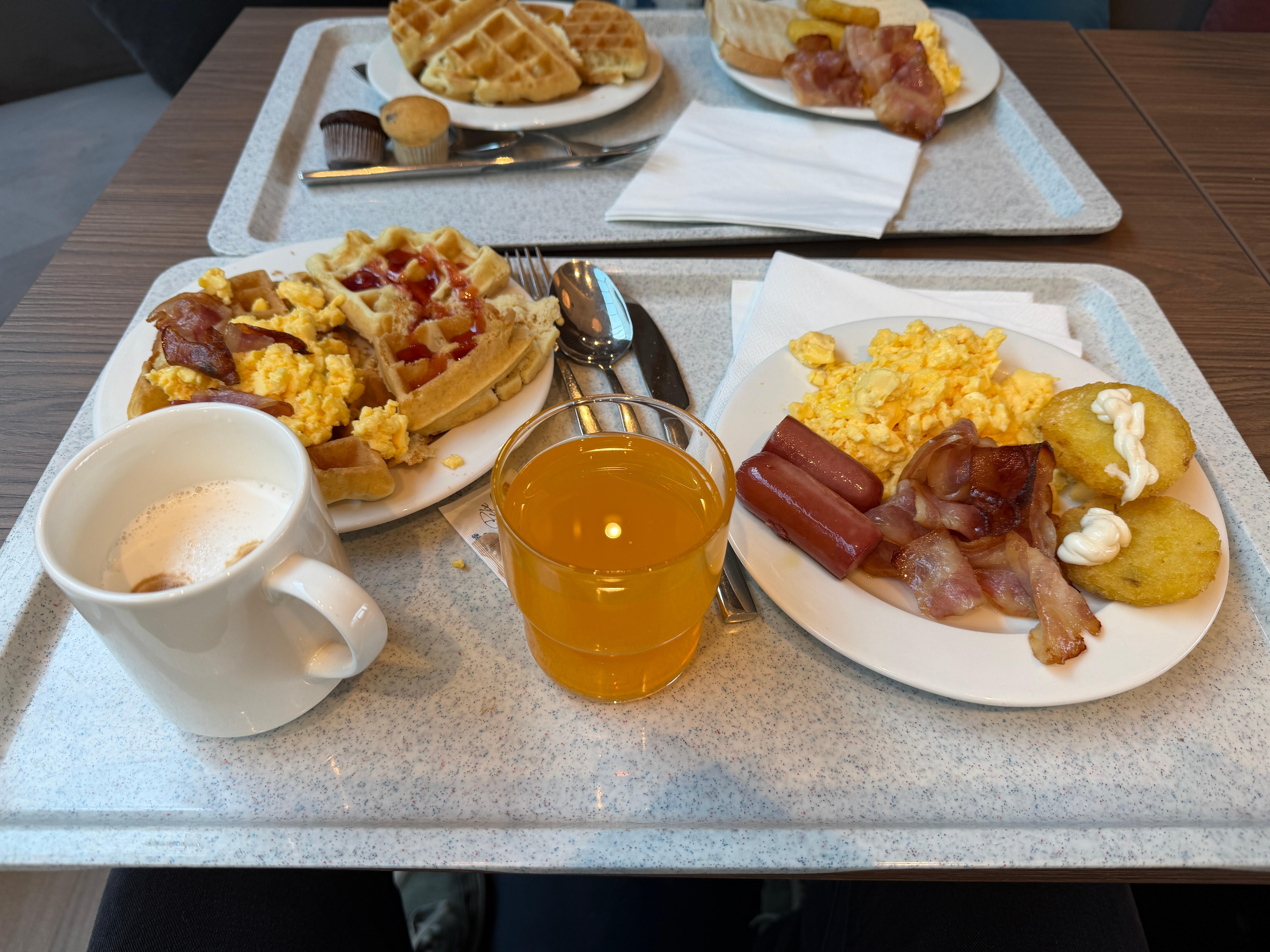 Er is een ruim ontbijt, helaas heb ik alleen hiervan een foto 