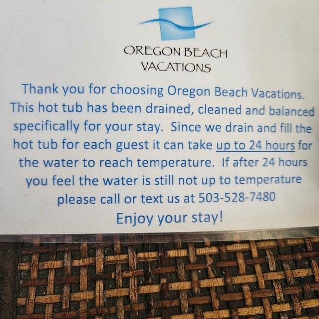 Hot Tub drained with every stay? - no way!