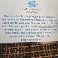 Hot Tub drained with every stay? - no way!