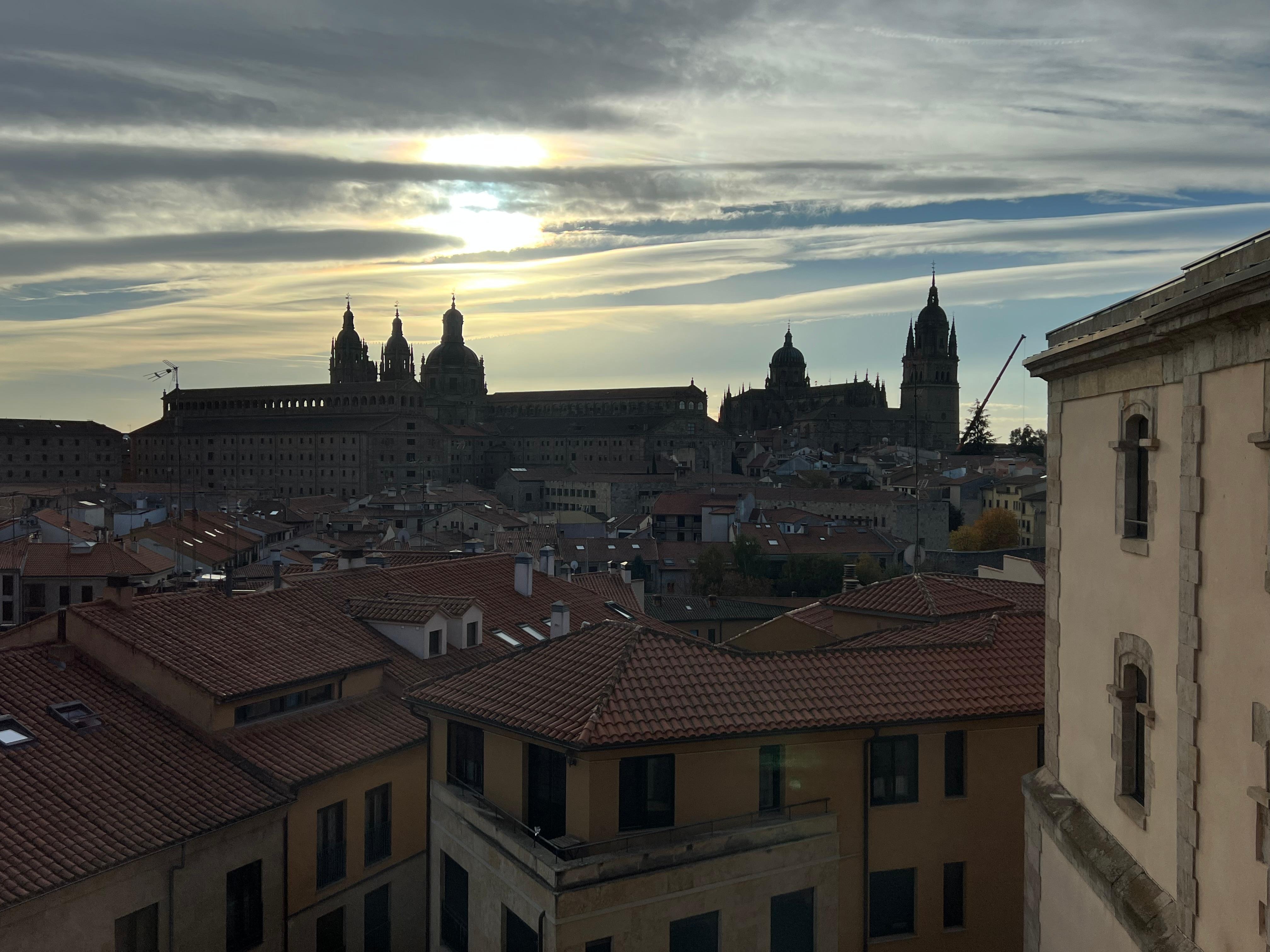 View from the 3rd floor landing at the hotel