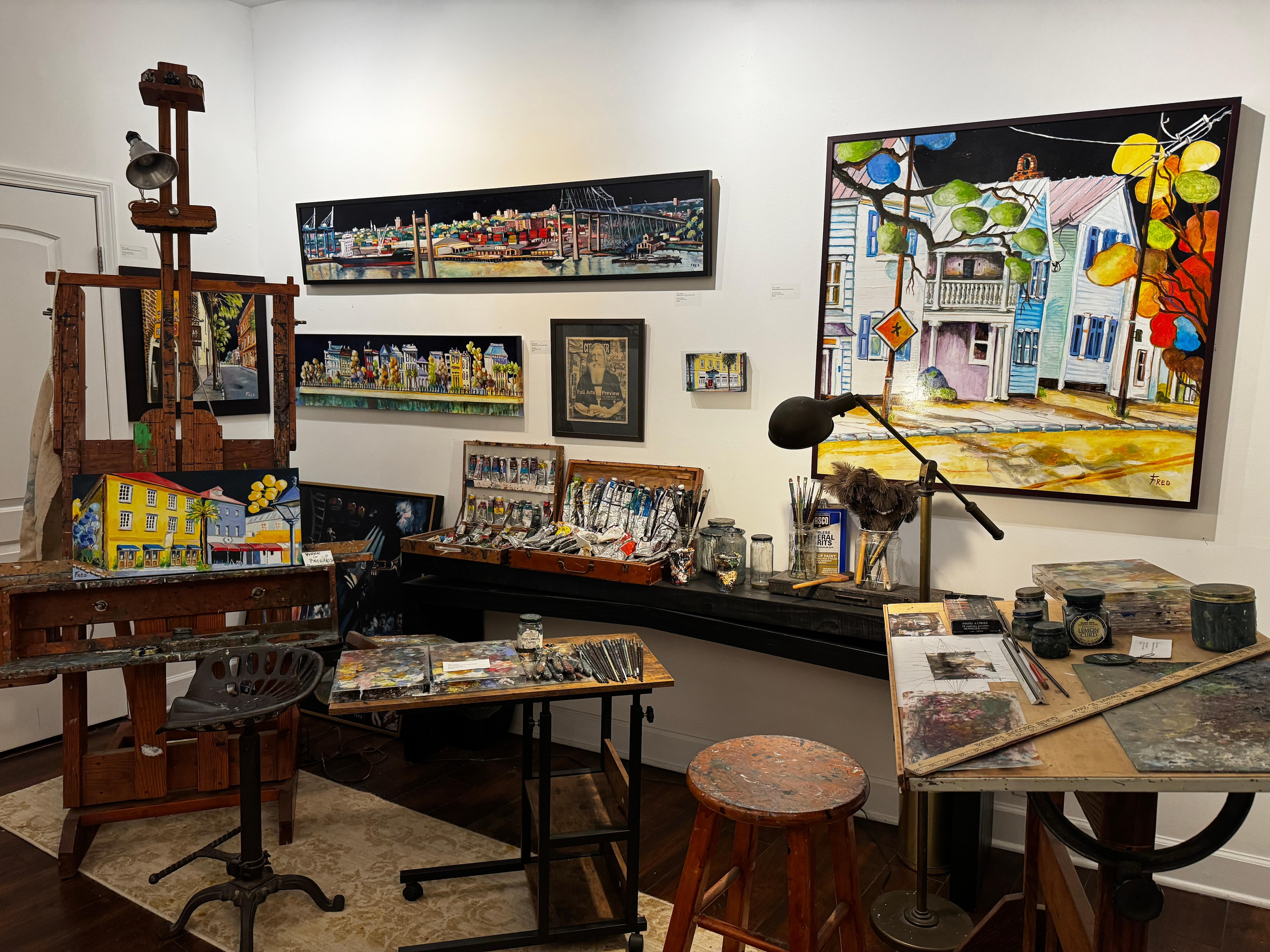 Artist in residence set up