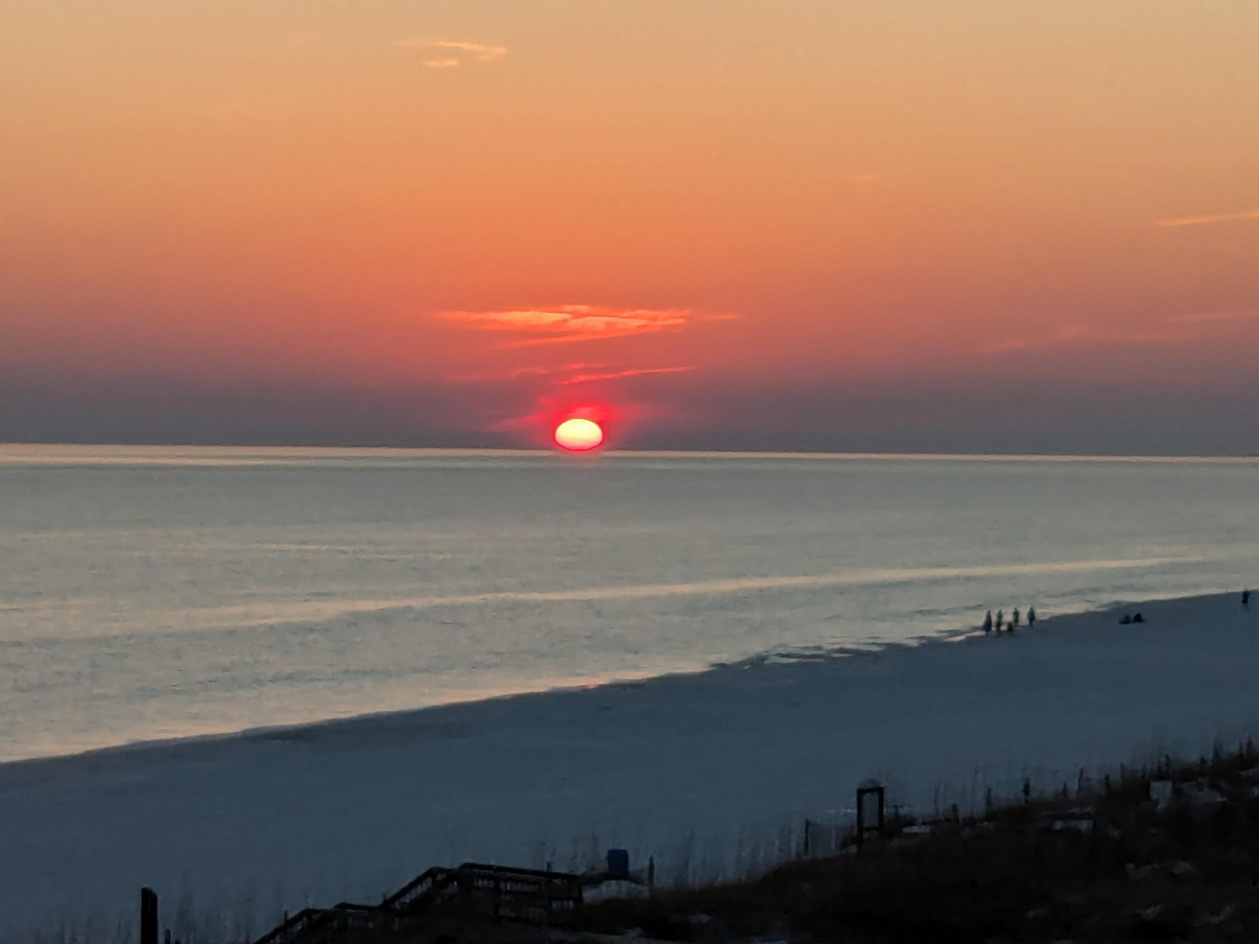 Sunset to the right the same evening!