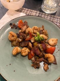 The main course of the teppanyaki dinner!