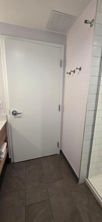 Different angle for the bathroom. Very clean and modern.