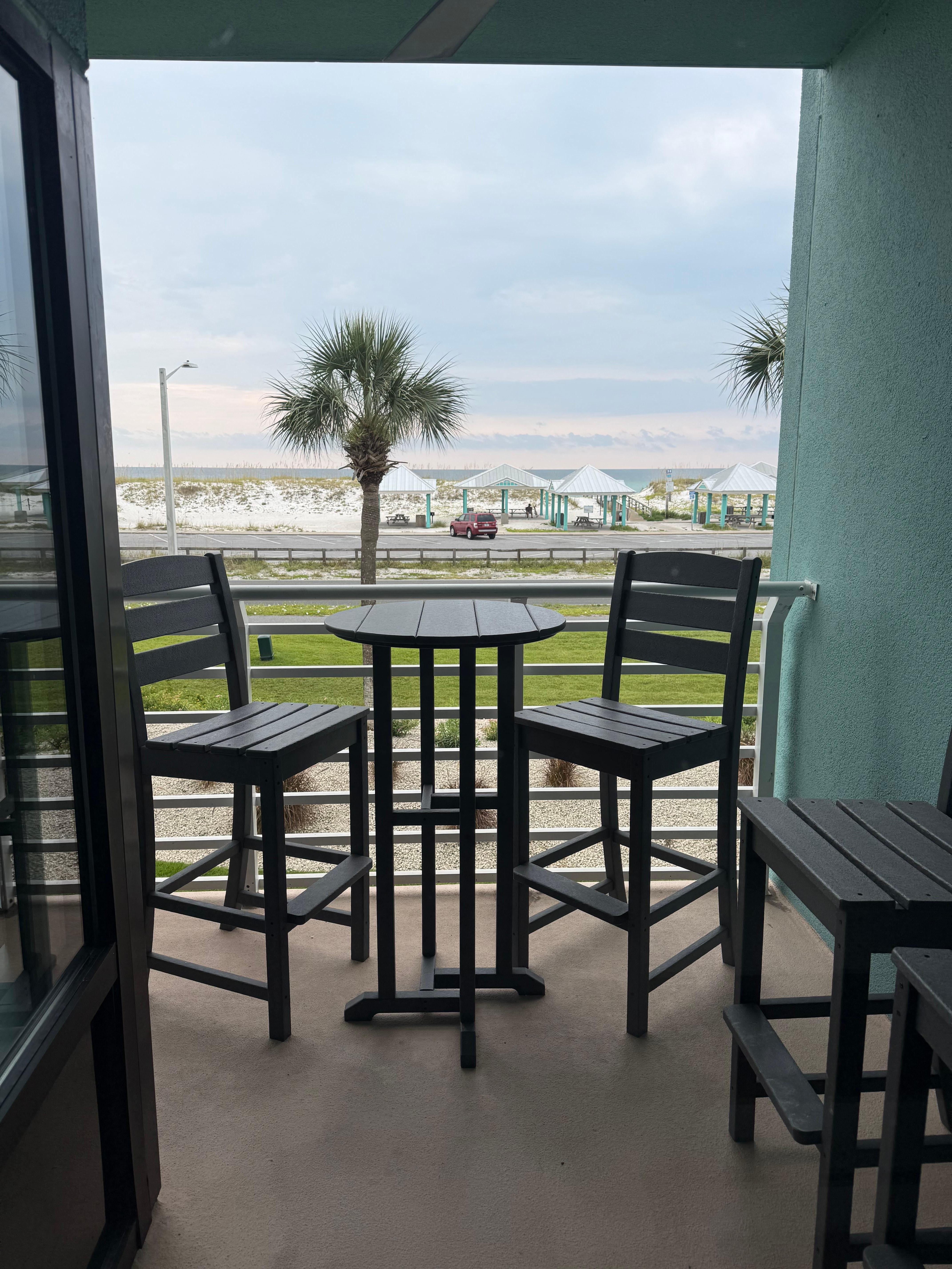 View from one of the patios