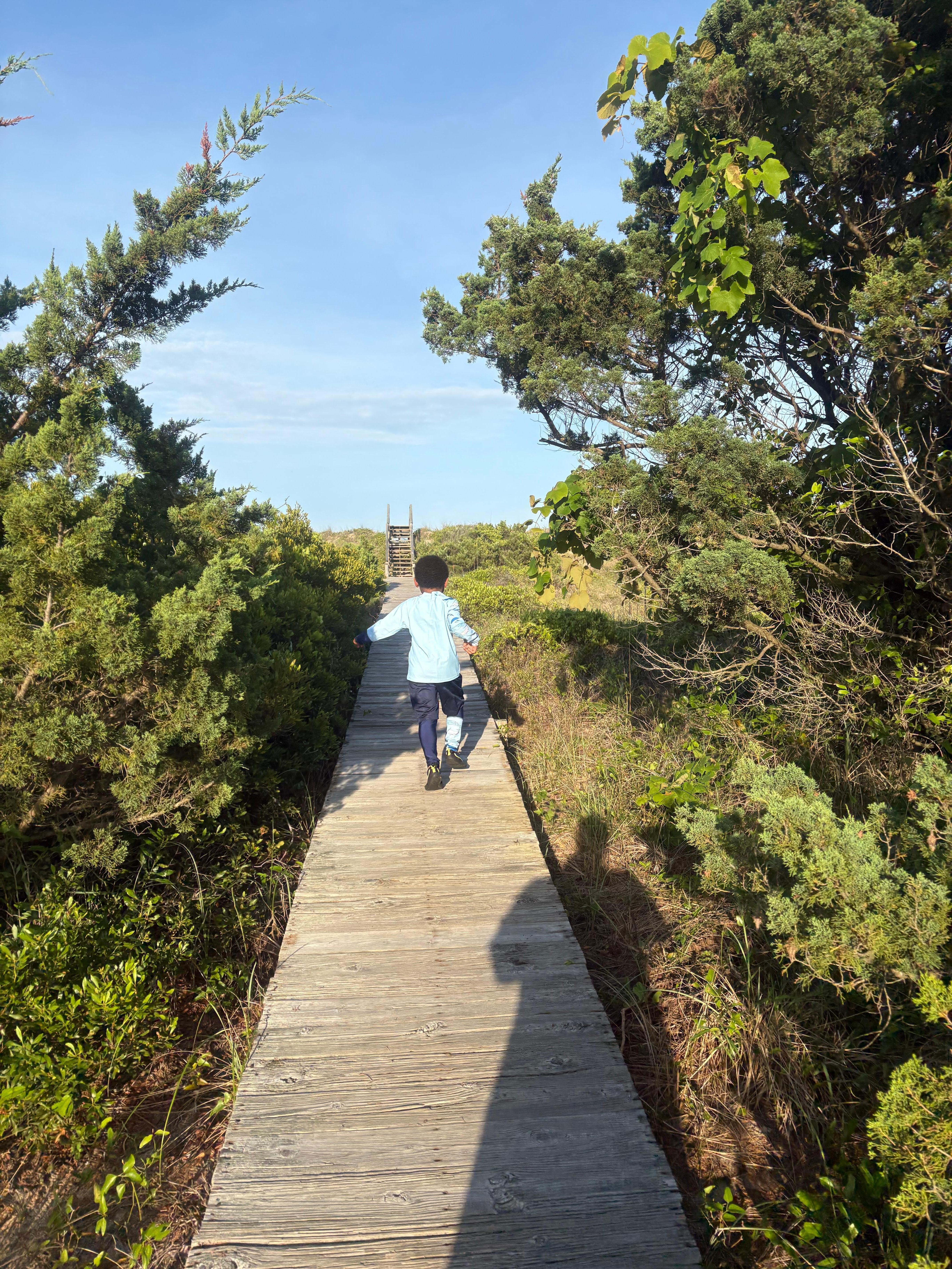Very short scenic walk to the beach.