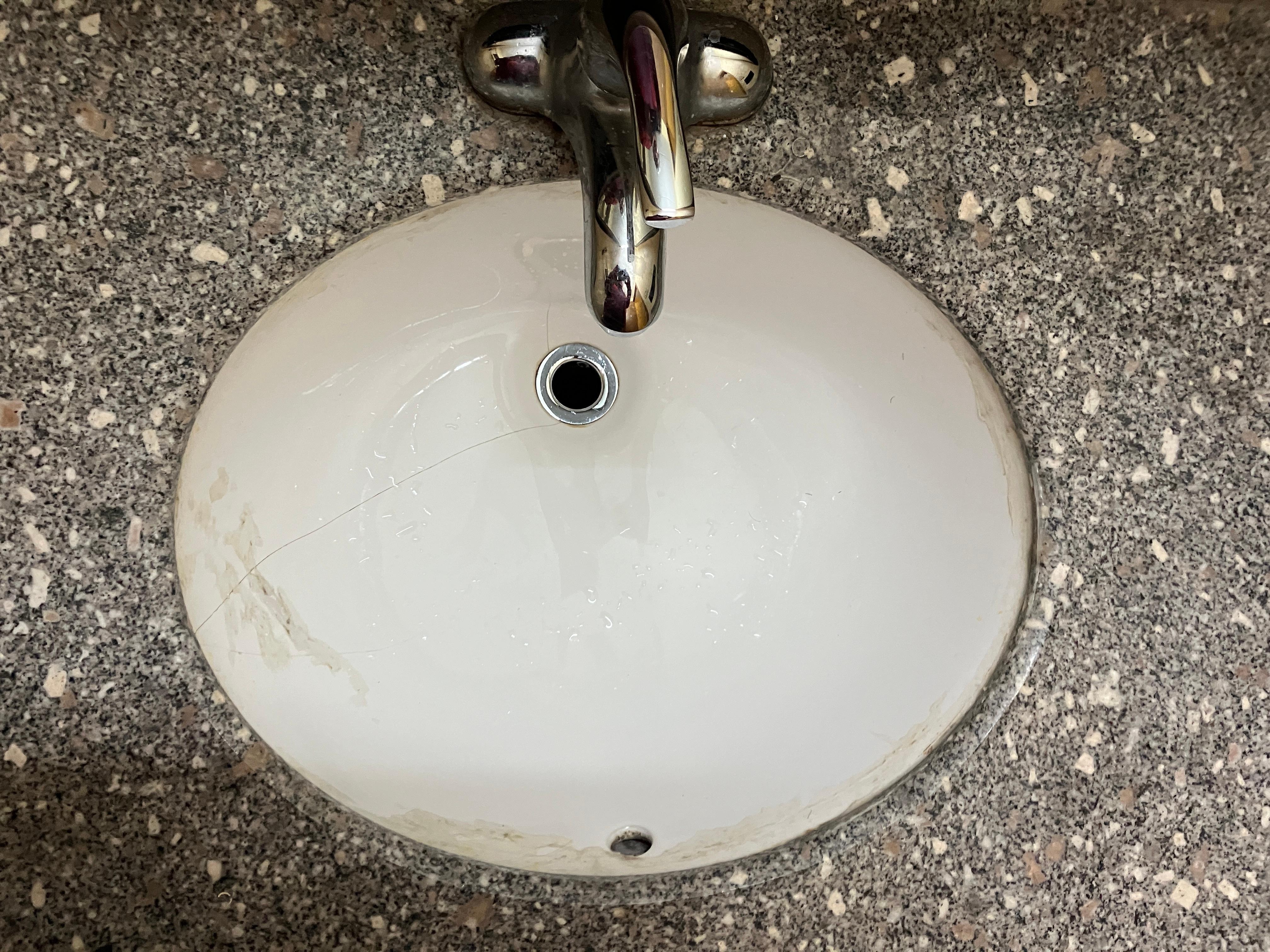 Cracked sink