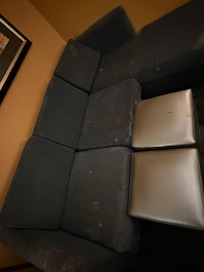 Couch had spots all over. Looked like bleach or mold